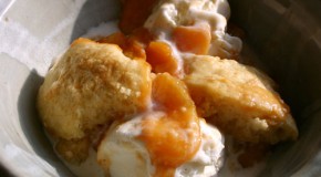 Easy Cobbler and Ice Cream