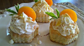 White Chocolate Apricot Puffs