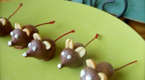 Cherry Chocolate Christmas Mice